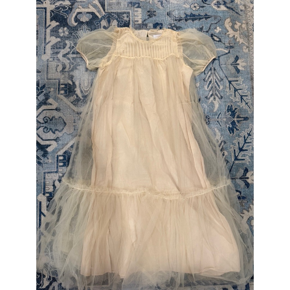C'era Una Volta Grandmillennial Heirloom Tulle Dress